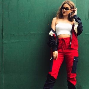 Color blocked jogger pants